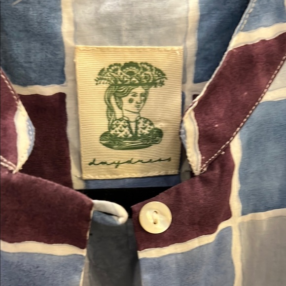 Daydress Tove Dress in Blue Zellige - Picture 2 of 9